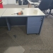 Blue & Grey Links L Suite Office Desk w/ Storage